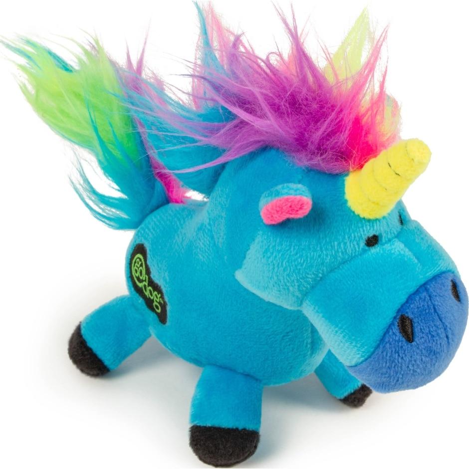 GODOG UNICORNS DURABLE PLUSH DOG TOY