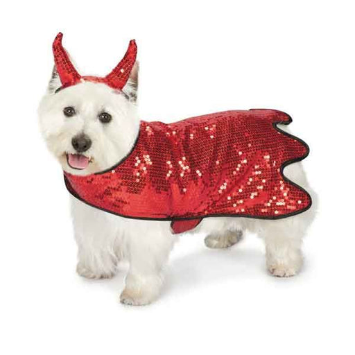PetEdge ZZ Sequin Devil Dog Costume
